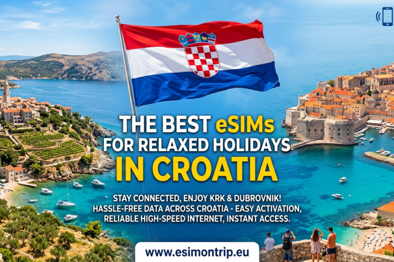 Die besten eSIMs für Reisen nach Kroatien
