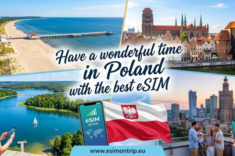 Die besten eSIM für Reisen durch Polen
